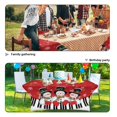 thumbnail image 5 of TSOVTHRID Cute Snowman Piano Key Print 6FT Table Cloth for Rectangular Fitted Stretch Table Covers Washable Polyester Tablecloth for Party Wedding Festival Christmas Decor, 5 of 7