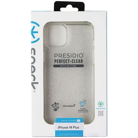 Speck Presidio Perfect-Clear Case for Apple iPhone 14 Plus - Glitter