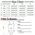 thumbnail image 3 of Awdenio Women's Swimwear Cover Ups, Women's Solid Color Fashion Casual Broadband Sling Hollow Out One-Piece Bikini Set, 3 of 9