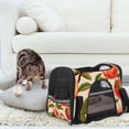 thumbnail image 7 of Peach Premium Fabric Carrier Bag with Sherpa Base and Nylon Webbing Handles - 17x10x11.8 in - Durable 900D Oxford Cloth Construction - Pet Travel Tote, 7 of 7