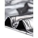 thumbnail image 5 of Top corto metálico Allegra K para mujer cuello falso cremallera frontal sin mangas Holográfico Negro Plata S, 5 of 6