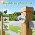thumbnail image 5 of Solar Powered   Fence Lights 8 Pack , Auto/off Solar Outdoor Wall Lights Solar Deck Step Lights , Waterproof Fence Solar Light for Garden Patio Yard Decor, 5 of 9