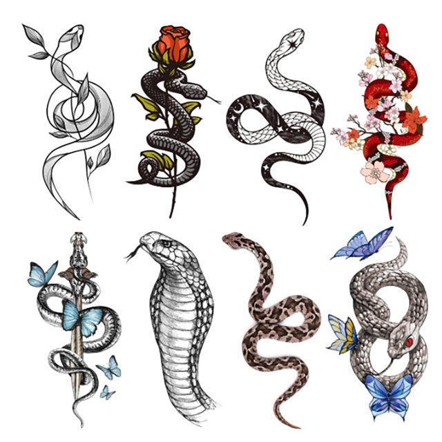 Etiquetas Engomadas Del Tatuaje 8 pegatinas desechables impermeables para tatuajes temporales para adultos (90 x 160 mm) Ndcxsfigh Libre de BPA