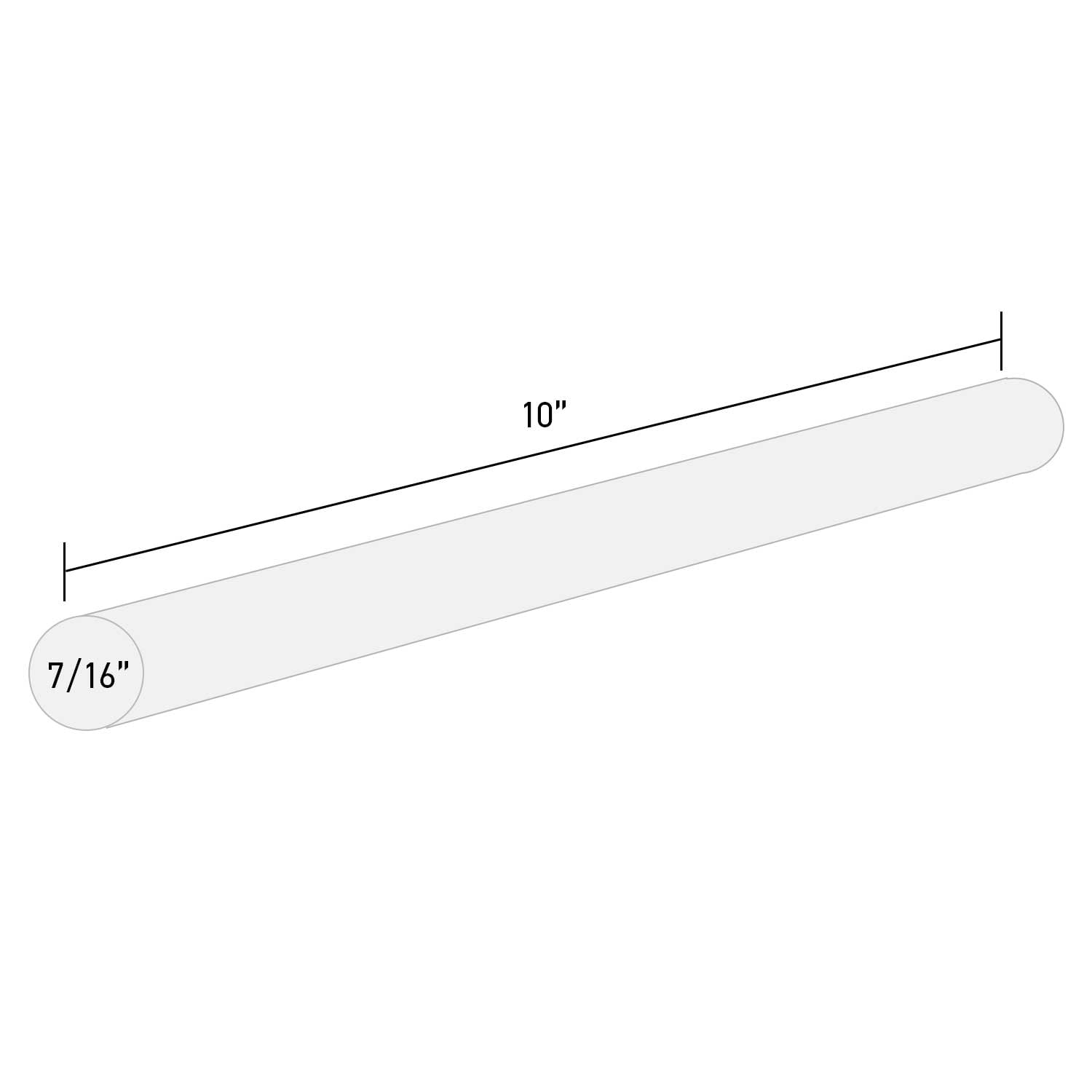925R510 High Performance 1 Minute Open Time Acrylic Hot Melt Glue Sticks - 7/16" x 10" | 5 Lb Box