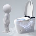thumbnail image 3 of Danolapsi Smart Toilet,One Piece Bidet Toilet for Bathrooms,Tankless Toilet Walk Away Automatic Powerful Flush,Heated Bidet Seat with Instant Warm Water,Foot Sensor Operation,Auto Smart Toilet, 3 of 9