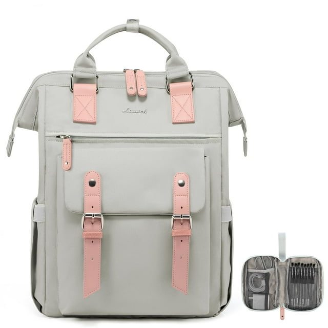 Mochila para portátil LOVEVOOK para mujer de 17,3" con puerto USB