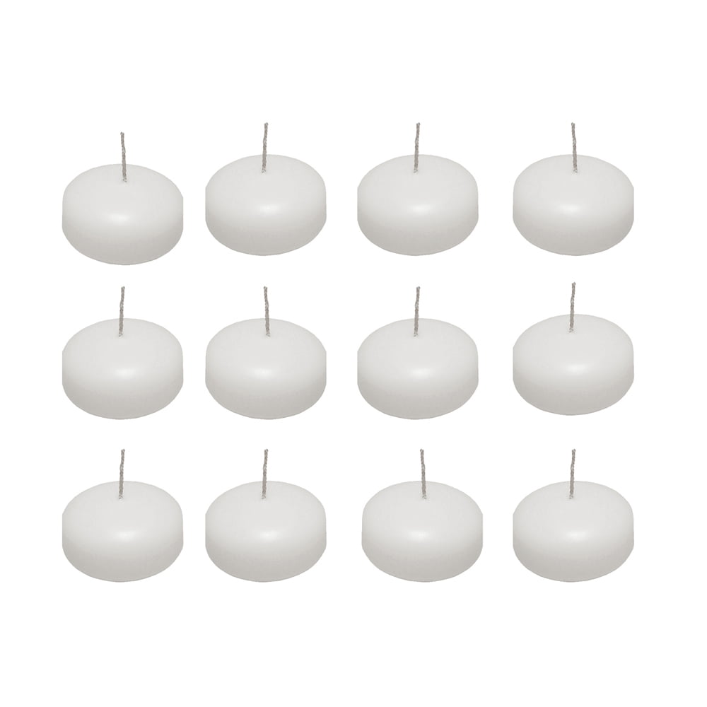 Floating Wax Candles Set of 12 (3 Inches)