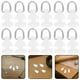 thumbnail image 3 of Rodillos de riel de cortina 50 piezas Riel de cortina Rodillo deslizante Riel de cortina Deslizador deslizante Accesorios de riel de cortina Blanco, 3 of 4