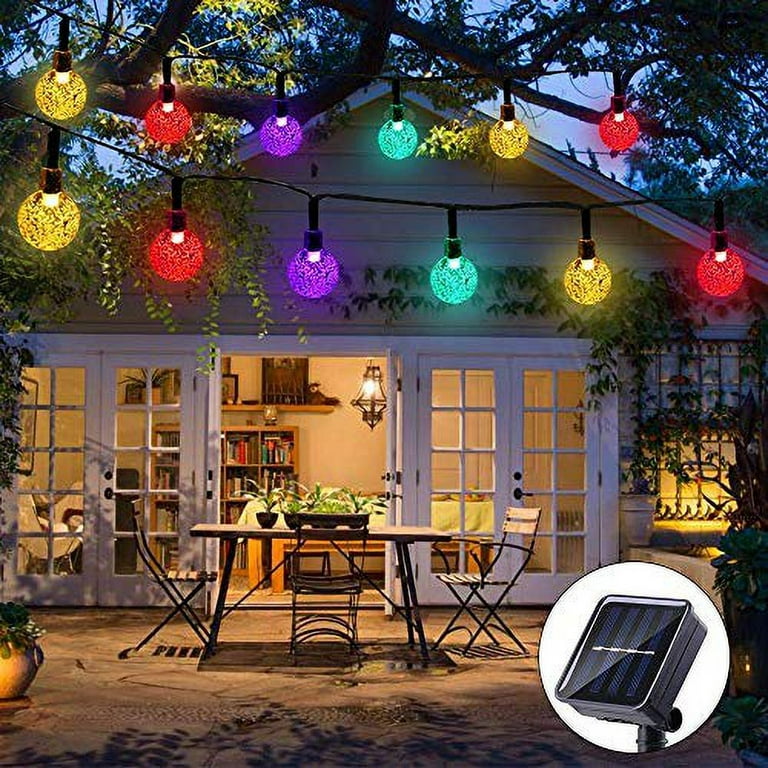 15M 49FT Multi-Colour LED Plug-in Waterproof Heavy Duty Outdoor String  Lights
