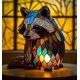 thumbnail image 1 of Lámpara de mesa vintage con diseño de animales en 3D, luz nocturna de resina apilada, lámpara de mesa de resina bohemia con diseño de animales., 1 of 1