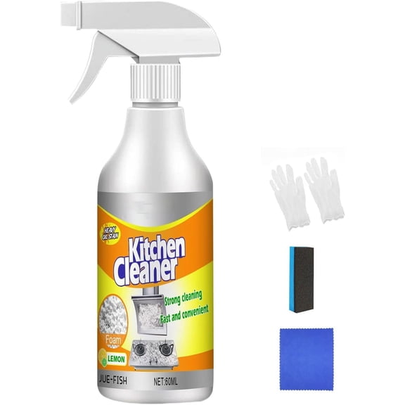 Kitchen Cleaner Aibo, Multipurpose Aibo Kitchen Cleaner, Kitchen Foam Cleaner Spray All Purpose, Heavy Oil Pollution Stain Cleaning Foam, Aibo Foam Spray For Cleaning Kitchen Surfaces (1)