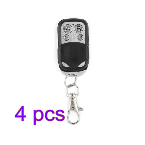 Clonación eléctrica Puerta universal Puerta de garaje Control remoto de 4 canales Fob 433mhz Llavero 4pcs Vogacara  DZ2397-00B×4