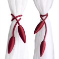 thumbnail image 1 of Alzapaños para cortinas Valea Home (56 cm), color burdeos, 2 unidades, 1 of 7