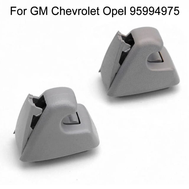 2 piezas de clip for visera de coche, color gris, soporte de retención for visera de coche, gancho for GM, Chevrolet, Opel 95994975, Cruze, Sonic Spark