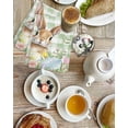 thumbnail image 4 of Easter Kitchen Dish Towels for Drying Dishes Set of 2, Spring Bunny Colorful Eggs Floral Leaves Grey Plaid Waffle Weave Microfiber Hand Tea Bathroom Towels Quick Dry & Absorbent Towel 15.7x23.6, 4 of 7