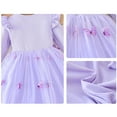 thumbnail image 7 of YUSIM Toddler Girls Tutu Dresses- Casual Cute Long Sleeve Mesh Princess Dress Purple Size 5 T, 7 of 7