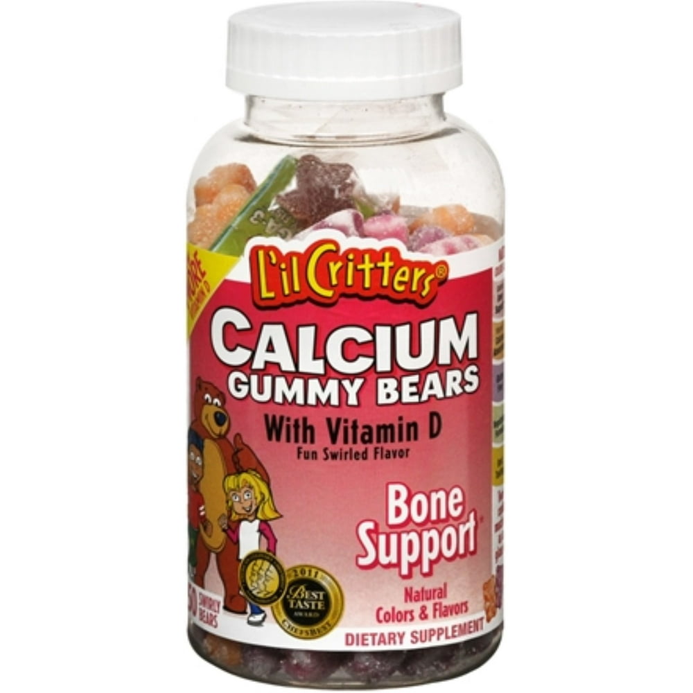 L'il Critters Bone Support Calcium Gummy Bears with Vitamin D Dietary