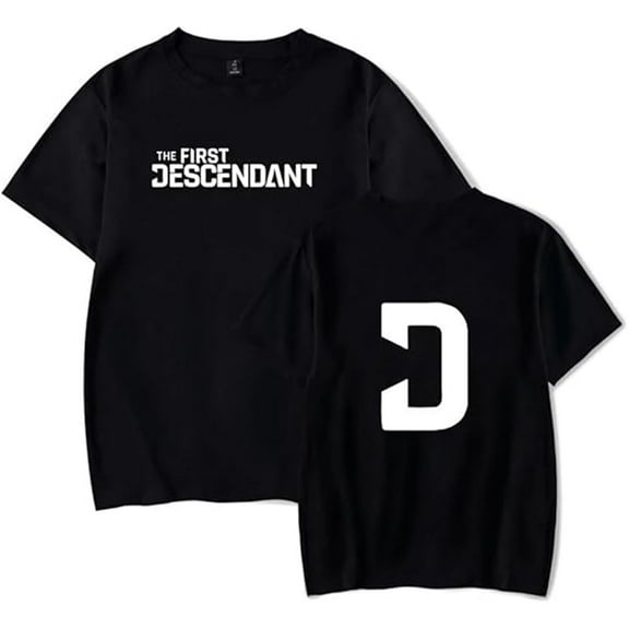 The First Descendant Merch T-shirt Classic Print Short Sleeves Unisex Hip Hop Streetwear