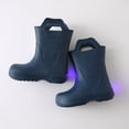 thumbnail image 6 of Kcolen Kids LED Light Rain Boots with Carry Handle Waterproof Non- Outdoor Rain Shoes for Toddler Boys Girls, Four Season Daily Wear Ages 2-11 Navy, 6 of 6