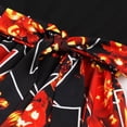 thumbnail image 3 of Robe Formelle pour Femmes Manches Longues Col Rond Robe Évasée Élégante Imprimé Halloween Automne Hiver Robe de Soirée, 3 of 6
