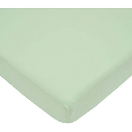 American Baby Company 100% Cotton Supreme Jersey Knit Fitted Crib Sheet for Standard Crib and Toddler Mattresses, Celery
