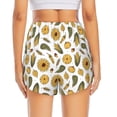 thumbnail image 2 of Lsque Cartoon Corn Pumpkin Sunflower Printed Women's Running Shorts with Liner Pockets,Elastic Quick Dry Workout Athletic Gym Yoga Shorts,Womens High Waist Shorts-XX-Large, 2 of 9