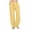 Gold, variant on biudgviw Cotton Linen Pants for Women Fall Lounge Wide Straight Leg Trousers Elastic Waisted Beach Pants with Pockets