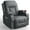 Gray, variant on ODUMDUM Recliner Chairs for Adults, Massage Rocker with Heated Recliner 360 Degree Swivel Single Sofa Seat Living Room Oversize Recliners, Grey