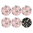 thumbnail image 2 of Balery 6 Pcs Panda Flying In The Sky Between Clouds And Starleather Coasters Set, Drink Table Cup Coasters For Living Room Kitchen Coffee Decor, 2 of 9