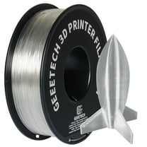 GEEETECH Clear PLA 3D Printer Filament 1.75mm Toughness Enhanced, Dimensional Accuracy  /-0.03mm, 1kg (2.2lbs) , 1080 Feet （330m）per Roll, Vacuum Packaging, Fit for Most 3D FDM Printer