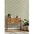 thumbnail image 4 of Advantage Henley Teal Geometric Grasscloth Wallpaper, 4 of 6