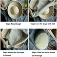 thumbnail image 6 of KEINXS Oval Bread Banneton Proofing Basket Baskets Sourdough Brotform Proofing Basket Set Banaton Towel for Baking Oval Proofing for Sourdough Bread Making Starter Jar Kit - Great As A Gi, 6 of 6