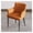 Orange, variant on Faux Leather Accent Chairs Dining Chairs Modern Kitchen Dining Room Chairs with Arms,Metal Legs,Upholstered Chairs for Living Room Kitchen Office Cafe