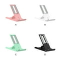 thumbnail image 4 of Inteprter Soporte para teléfono de escritorio 6 engranajes de plástico Soporte para tableta de 12 pulgadas Soporte de viaje portátil Soporte para Teléfono y Comunicación Blanco, 4 of 6