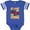 Football Blue and White, variant on Inktastic Go Kart Funny Go Karting Boys or Girls Baby Bodysuit