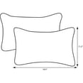 thumbnail image 4 of Pillow Perfect Inc. 386805 Getaway Stripe Black Rectangle Throw Pillow (Set of 2), 4 of 6