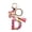 D-pink, variant on Cute Initial Letter Keychains for Women Girls Tassel Butterfly Pink Purple Green Keychain for Backpack School Bag