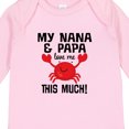 thumbnail image 4 of Inktastic Nana and Papa Love Me Grandson Boys or Girls Long Sleeve Baby Bodysuit, 4 of 5