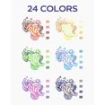 thumbnail image 2 of xianyou-Quick Dry Ink Colored Pens Set, 24 Colors Retractable Gel Pens, 0.7mm Fine Point Colorful Pens for Note Taking & Drawing, Colored Gel Pens with Comfort Grip for Office, School & Home, 2 of 4