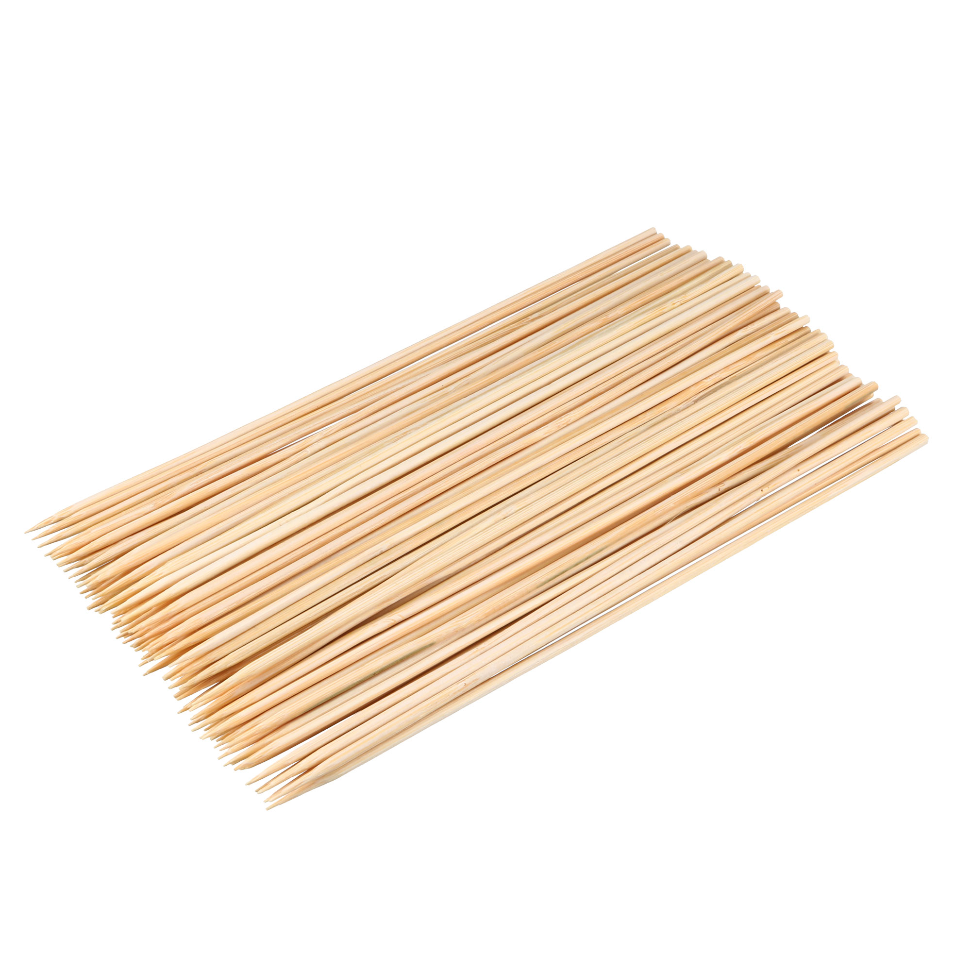 Bamboo Skewers 19.5cm Length 2.5mm Dia Natural Wood Sticks for Hot Dog