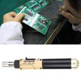 thumbnail image 5 of 12 in 1 Butane Gas Soldering Iron Kit Adjustable Cordless Butane Powered Soldering Iron Welding Torgold black, 5 of 5