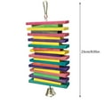 thumbnail image 3 of potrochi Bird Toys - Parrot Toys with Multicolored Natural Wooden Blocks, Bird Chewing Sticks Toys for Conures Parakeets Cockatiels Lovebirds African Grey Macaws Amazon Parrots, 3 of 6
