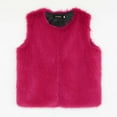 thumbnail image 6 of Sexlip Women Faux Fur Waistcoat Fashion Winter Fuzzy Sleeveless Open Front Outwear Gilet Casual Short Vest Jacket Coat Pink L, 6 of 7