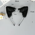 thumbnail image 4 of YAOBAMM Accessoires de Robe Couvre-Chef Fait Main Simulation Oreilles de Renard Bandeau Mobile en Peluche, 4 of 7