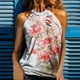 thumbnail image 2 of Tops de mujer Moda Casual Suelto Sin tirantes Impreso Damas Cuello halter Chaleco Tops Pompotops  lopia991308, 2 of 5