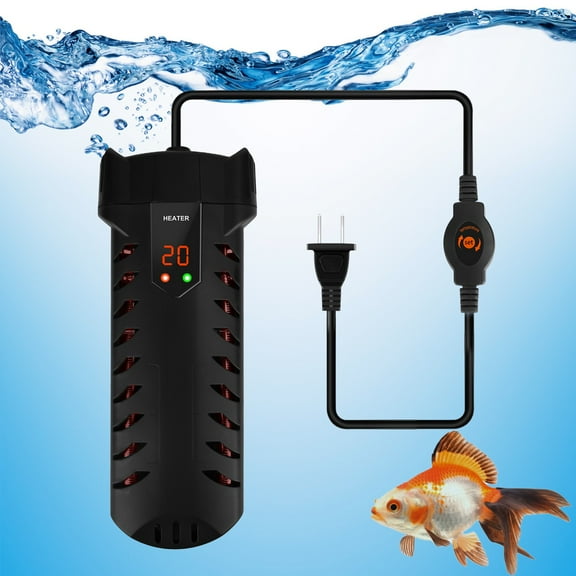 Adjustable Aquarium Heater 500W Submersible Fish Tank Heater with Over-Temperature Protection Automatic Power-Off for 79Gal Saltwater Freshwater Fish Tank