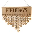 thumbnail image 1 of Tablero de recordatorio de días especiales de cumpleaños, decoración colgante para el hogar, tablero de calendario de madera, adorno colgante, decoración de Año Nuevo, 1 of 4