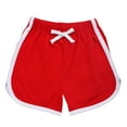 thumbnail image 4 of Gubotare Little Girls Athletic Shorts Girls Shorts Casual Shorts Breathable Workout Running Shorts for Toddler Kids Size 2-3 (Red,2-3 Years), 4 of 5