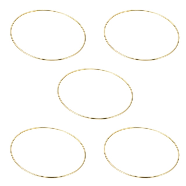 Miangastore Craft Hoops Metal Round Traditional Decorative Circles 1 Set 6.7X6.7In