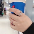 thumbnail image 5 of New 925 Sterling Silver Christmas Love Butterfly Skull Pentagram Inlaid Zircon DIY Fashion Ring, 5 of 5